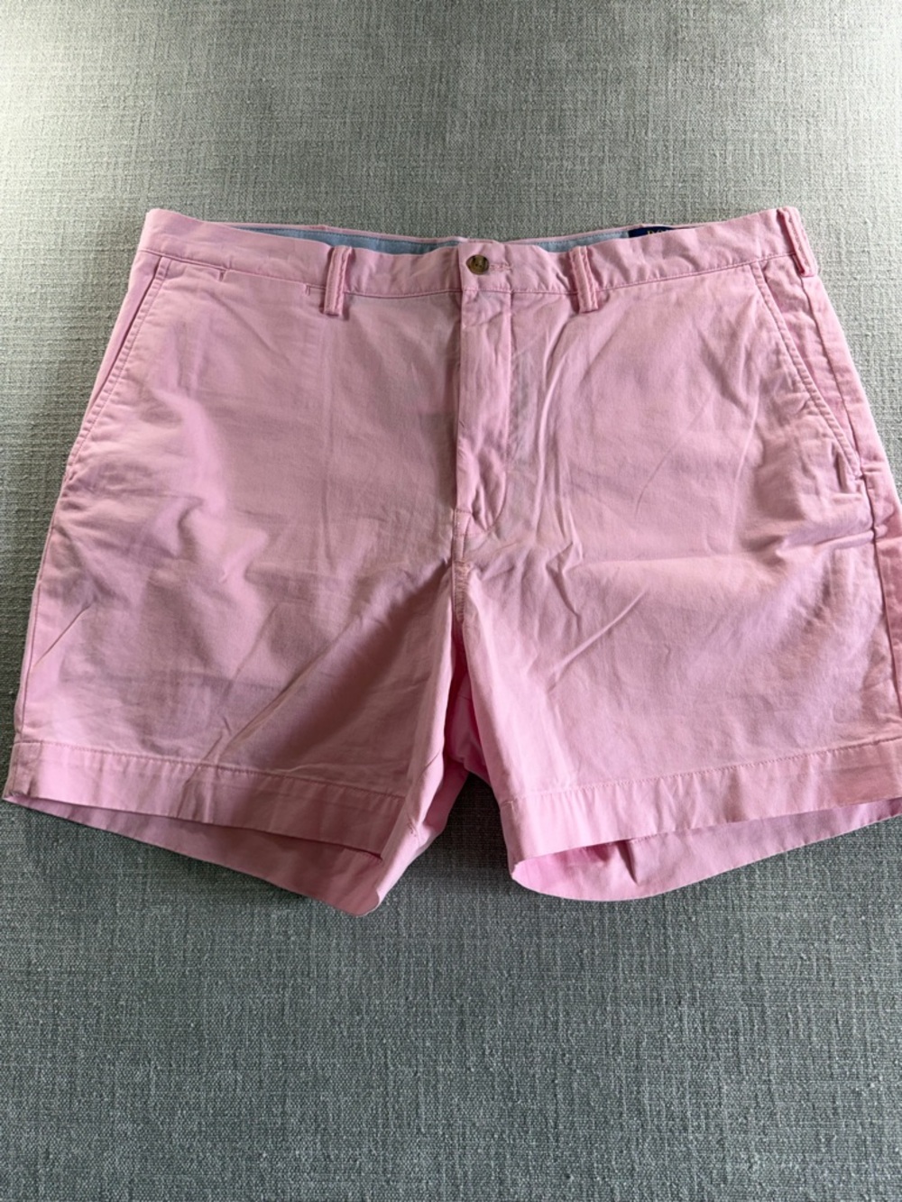 Polo Ralph Lauren Mens Classic Fit Stretch pink chino Shorts 38 - Picture 2 of 12